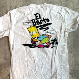 Bart Simpson t shirt graphic tee el barto